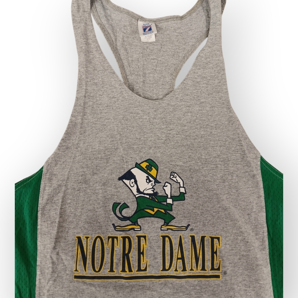 LOGO 7 Notre Dame Fighting Irish Gray Tank Top - XL